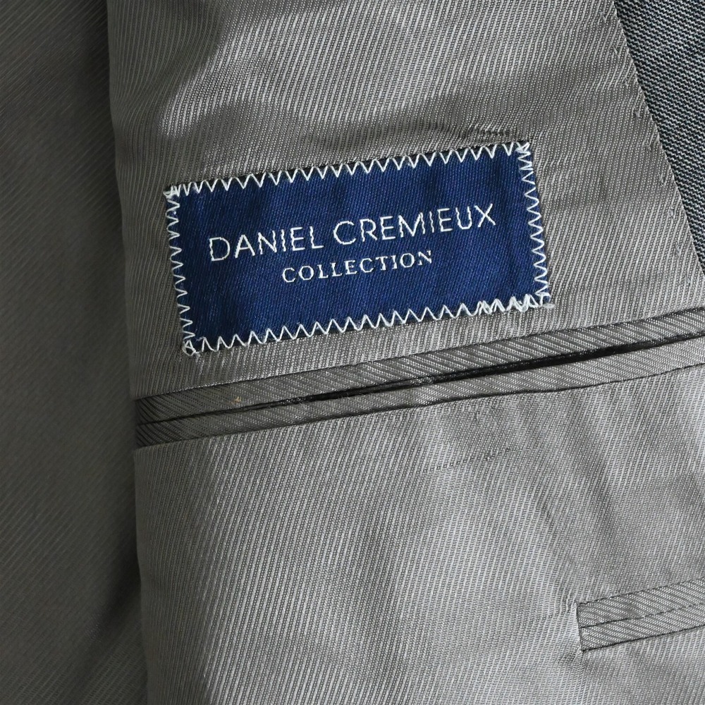 Daniel Cremiuex 42L Gray Sharkskin Loro‎ Piana Blazer Suit Jacket Sport Coat - Picture 4 of 12